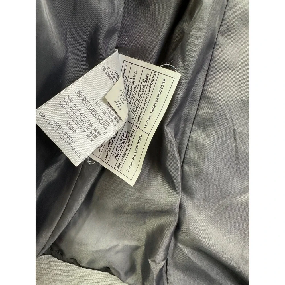 Eddie Bauer Women Black Diamond Quilted Full Zip Jacket Coat Mock Neck Pockets L